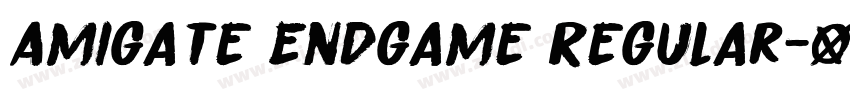 Amigate Endgame Regular字体转换